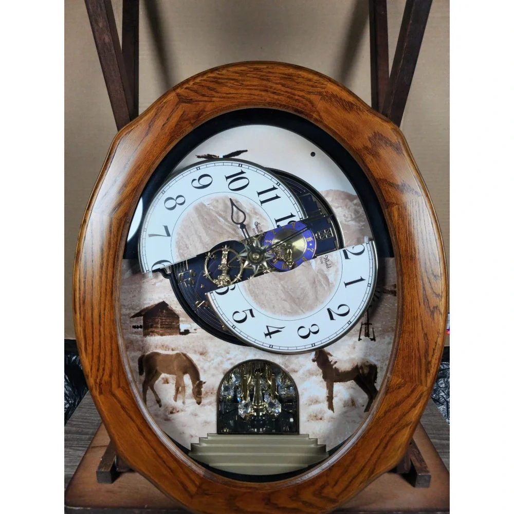 Rhythm Clocks Joyful Prairie Magic Motion Clock - Picture 11 of 15